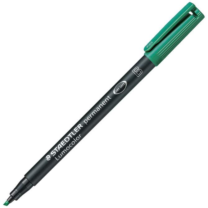 MARKER PERMANENTNI 1-2,5MM RECIKLIRANI LUMOCOLOR STAEDTLER 314-5 ZELENI