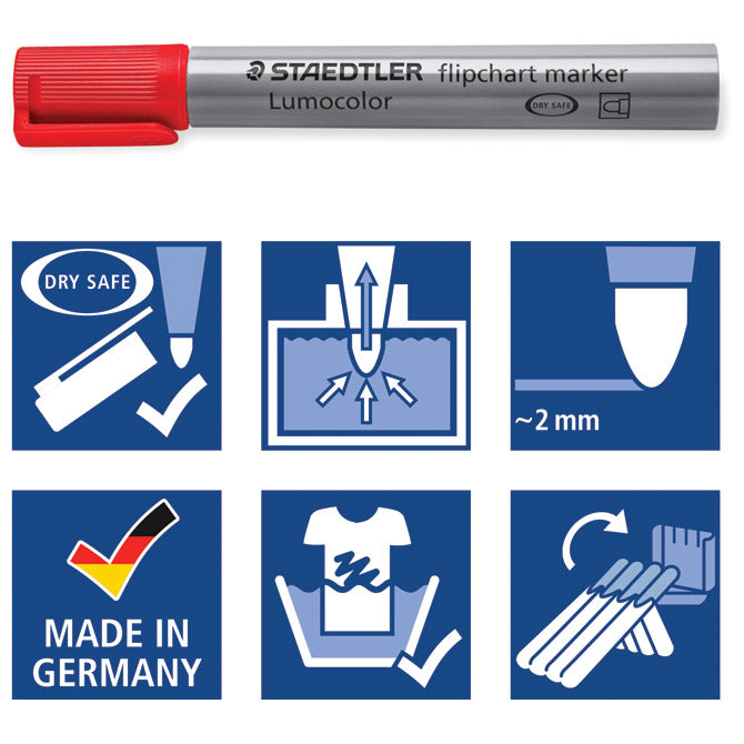 Marker flipchart 2mm lumocolor staedtler 356-9 crni