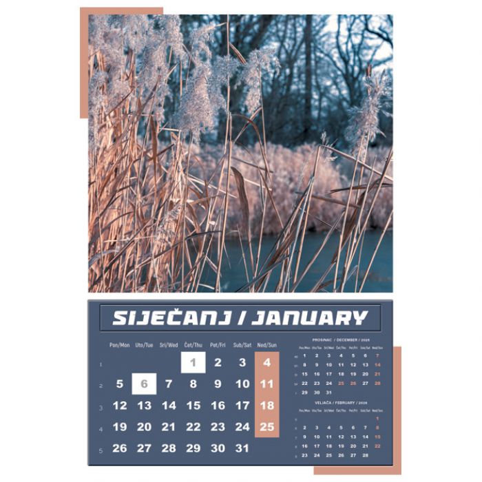 KALENDAR "IGRE PRIRODE 2026" 13 LISTOVA, SPIRALA