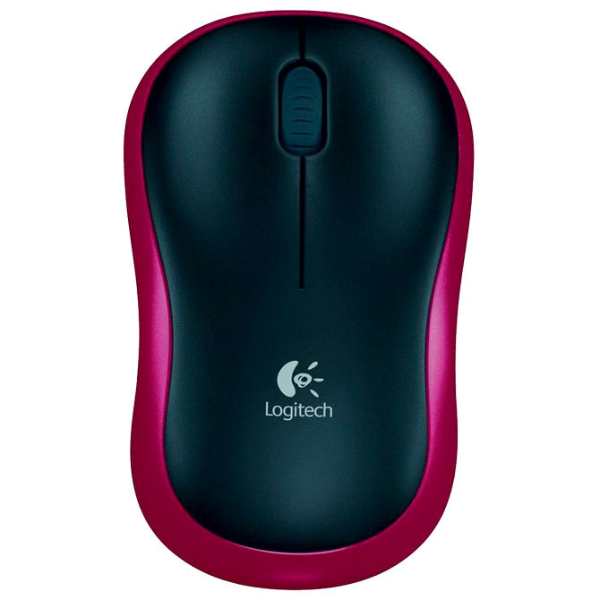 MIŠ USB 3GUMBI OPTIČNI BREZŽIČNI M185 LOGITECH RDEČO/ČRNI BLISTER