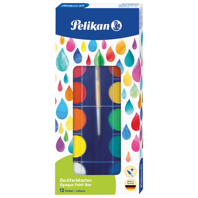 Boja vodena fi 30mm 12boja plus kist pelikan 721324