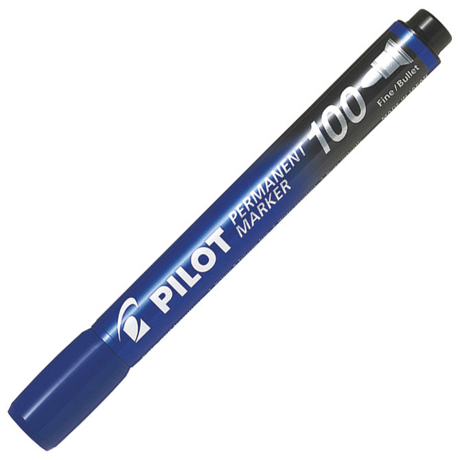 Marker permanentni 1mm okrugli vrh pilot sca-100-l plavi