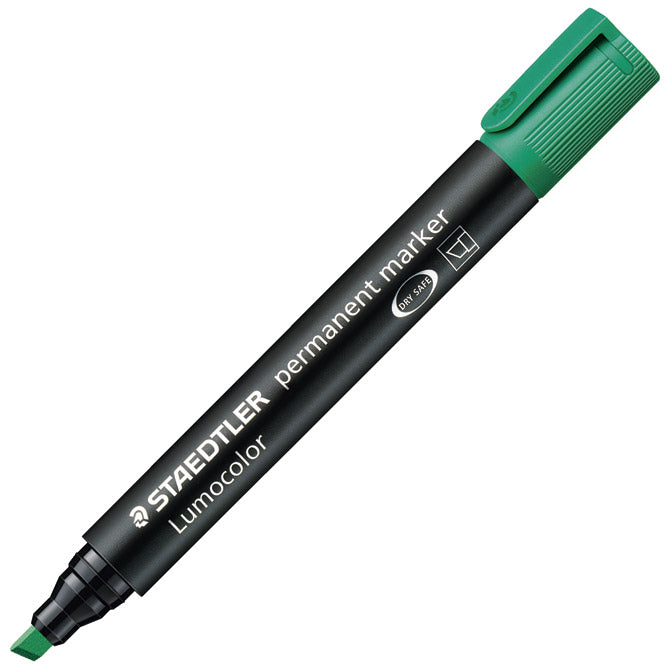 Marker permanentni 2-5mm lumocolor staedtler 350-5 zeleni