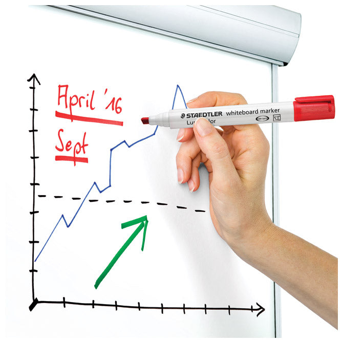 MARKER ZA BIJELU PLOČU 2-5MM RECIKLIRANI LUMOCOLOR STAEDTLER 351 B-3 PLAVI