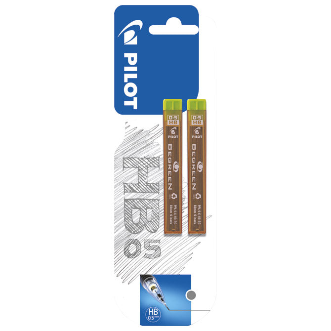 MINA 0,5MM HB PK2 BEGREEN PILOT PPL-5-HB BLISTER