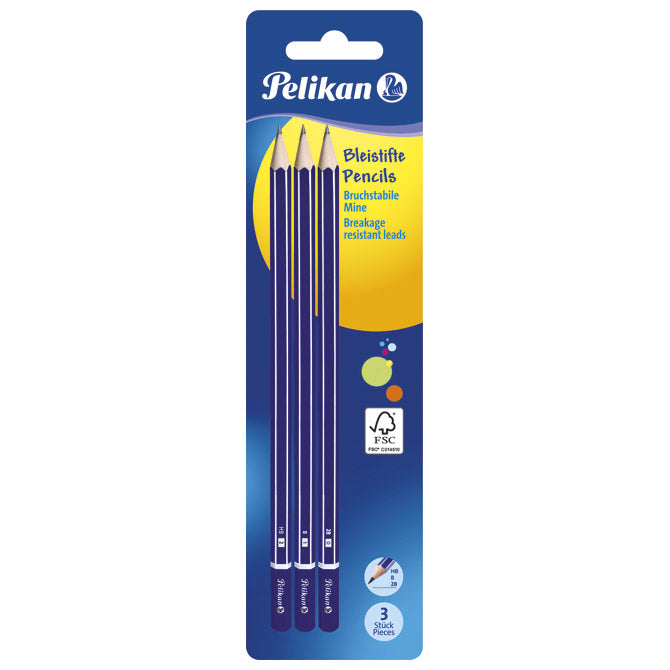 OLOVKA GRAFITNA HB/B/2B STANDARD PK3 PELIKAN 807418 BLISTER