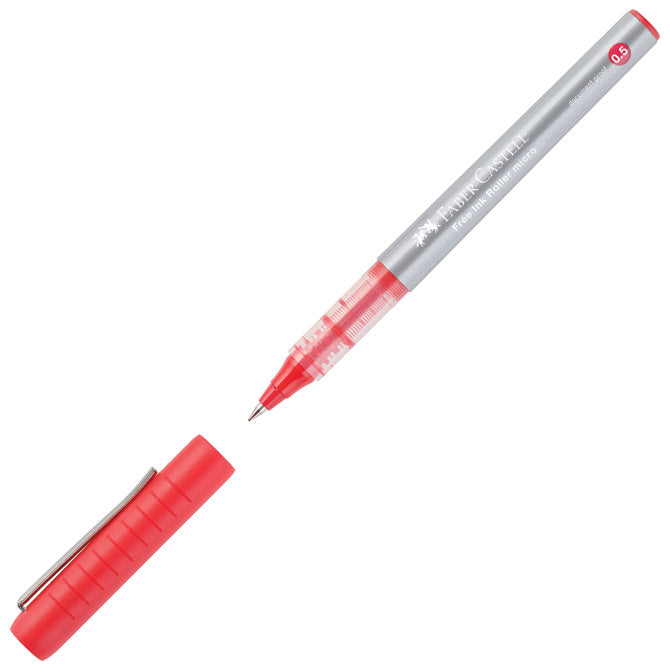 ROLER 0,2 MM MICRO (0,5 MM) FREE INK FABER-CASTELL 348503 CRVENI