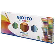 Boje drvene  50boja  plus  šiljilo giotto stilnovo fila 2573