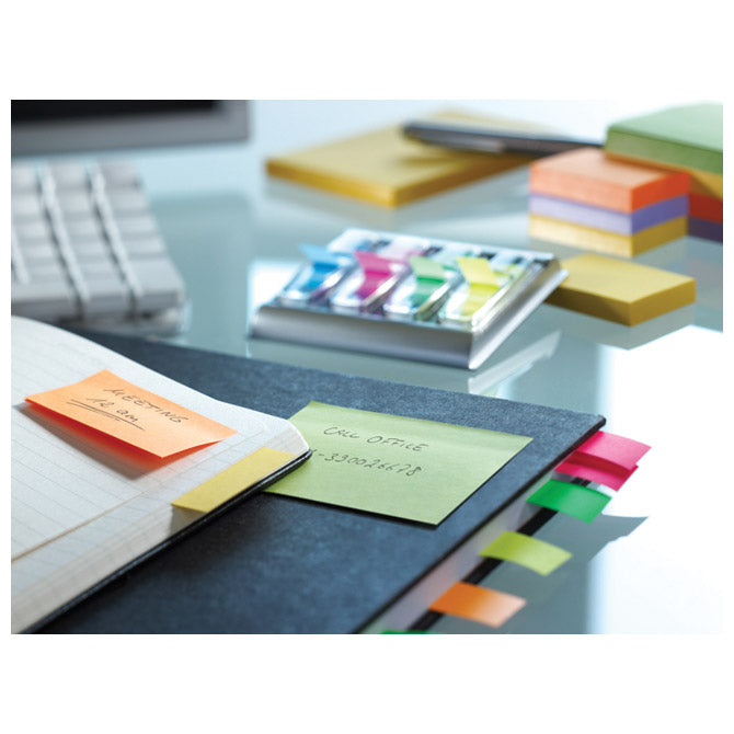 Blok samoljepljiv  75x75mm 100l spring global notes 5854-76 neon sortirano