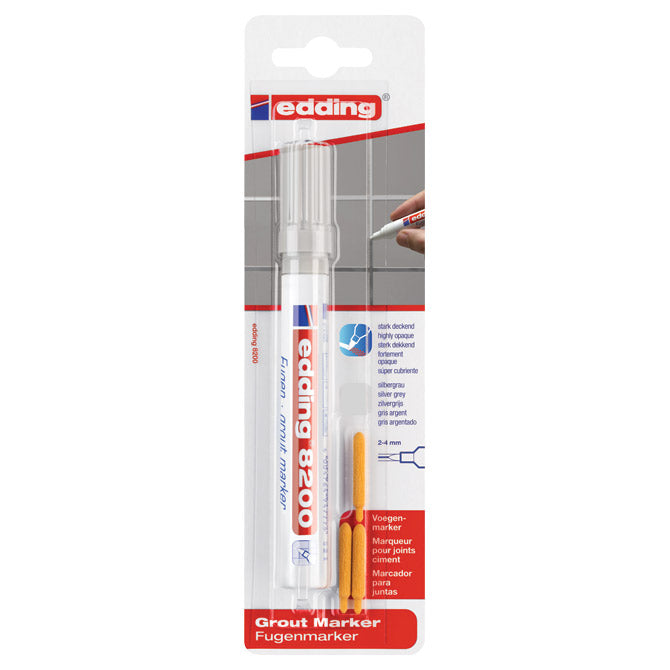 OZNAČEVALEC ZA FUDE 2-4MM EDDING 8200/1 SIVI BLISTER