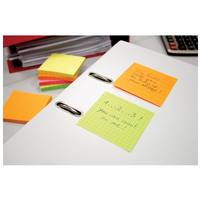 SAMOLEPILNI BLOK 75X75MM KARO 80L GLOBAL NOTES 5654-33-K NEON-ZELEN