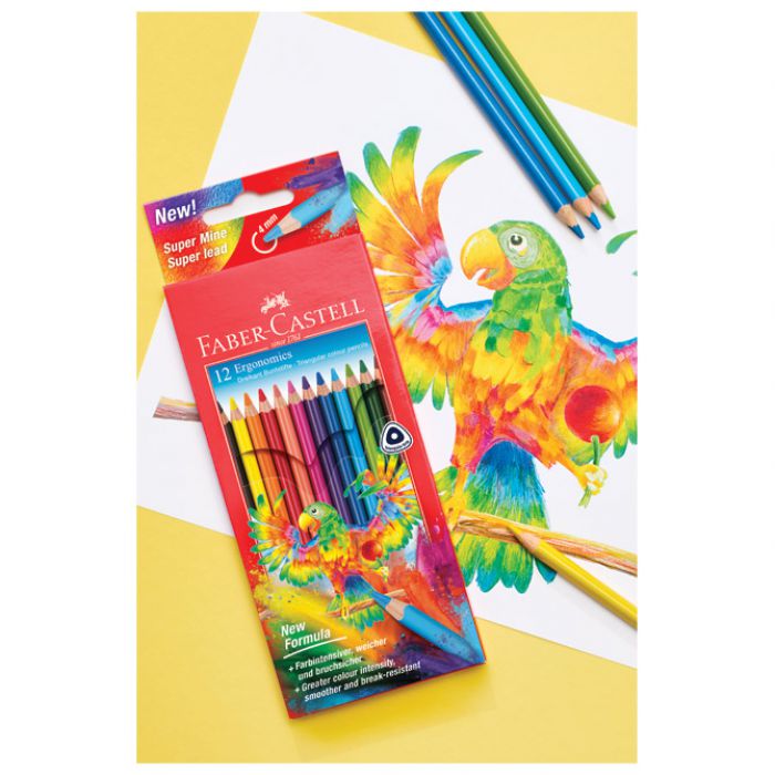 BOJE DRVENE  12BOJA TROKUTASTE FABER-CASTELL 116512 BLISTER
