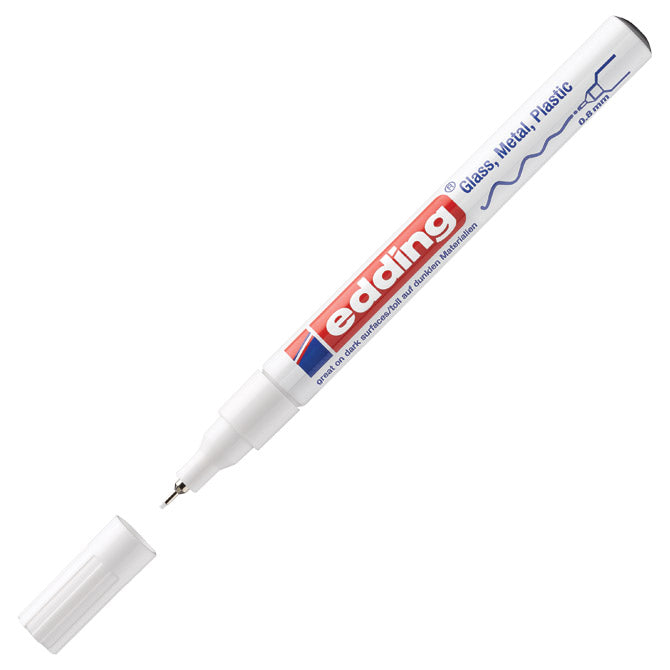Permanentni sijajni laki marker 0,8mm edding 780 beli