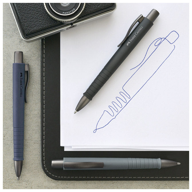 Olovka kemijska gumirana poly ball urban xb faber castell 241189 plava