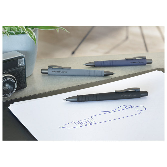 Olovka kemijska gumirana poly ball urban xb faber castell 241189 plava
