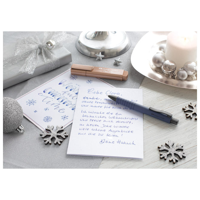 Kemični svinčnik gumiran poly ball urban xb faber castell 241189 moder