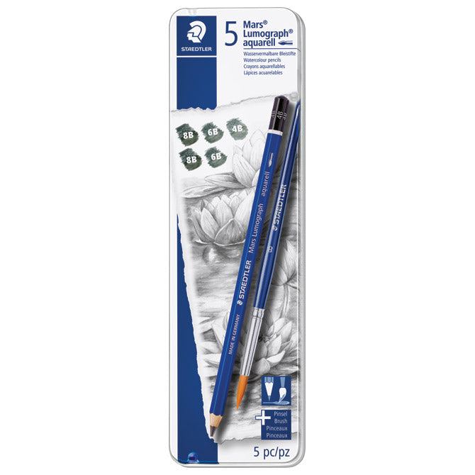 OLOVKA GRAFITNA PK5 PLUS KIST U MET.KU.MARS LUMOGRAPH AQUARELL DESIGNJOURNEY STAEDTLER 100A G6