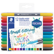 FLOMASTER BRUSHPEN 12BOJA OBOSTRANI S 2 VRHA DESIGN JOURNEY STAEDTLER 3004 TB12 BLISTER