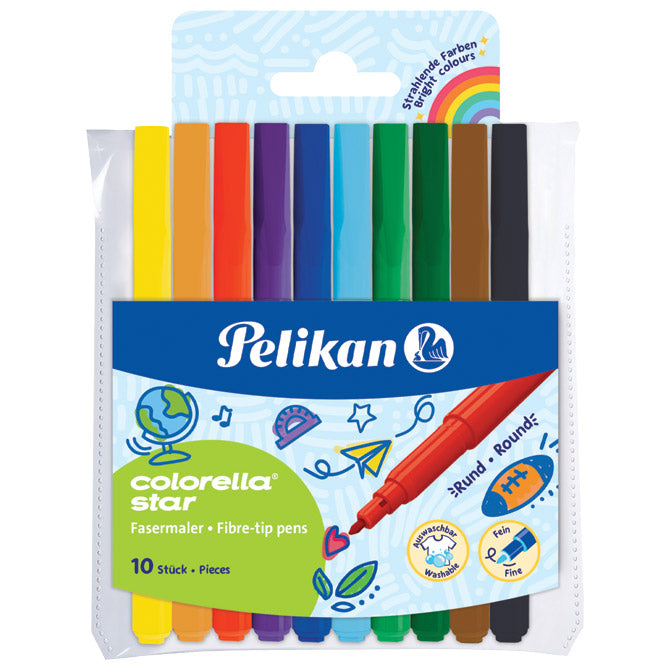 Flomaster školski  10boja colorella star pelikan 814485 blister
