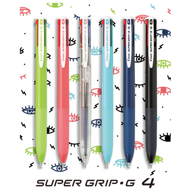 Olovka kemijska grip četverobojna super grip g4 pilot bpkgg-35m-b crna