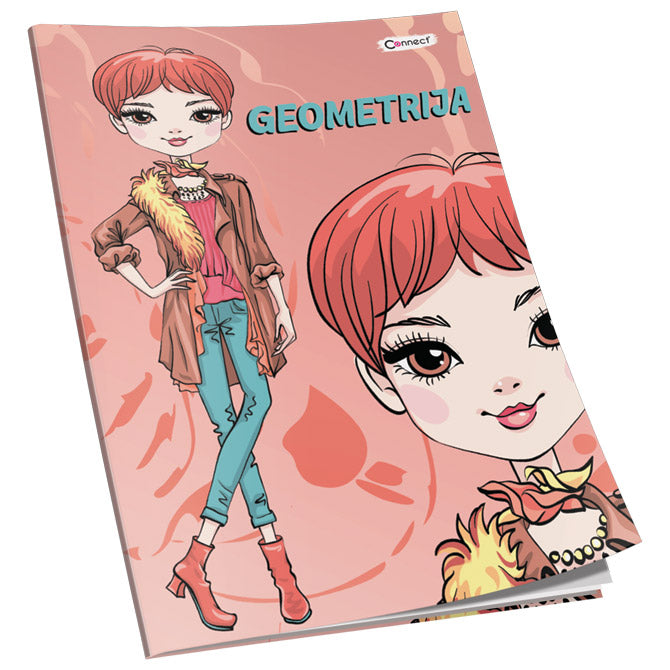 OBRAZAC ŠKOLSKI GEOMETRIJA SOFT PLUS  CONNECT GIRL