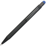 Kemični kovinski svinčnik z gumijastim oprijemom plus touch pen yfa2665b oslo sha črna/modra