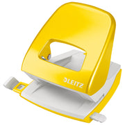 BUŠAČ 2 RUPE DO  30 LISTOVA WOW LEITZ 50081216 METALIK ŽUTI BLISTER