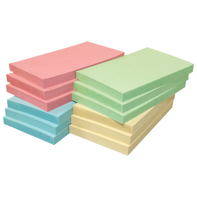 Blok samoljepljiv 125x75mm 12x100l nature global notes 5655-88box sortirano