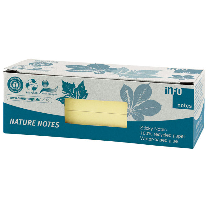 Samolepilni blok 40x50mm 12x100L Nature Global Notes 5653-11box rumen