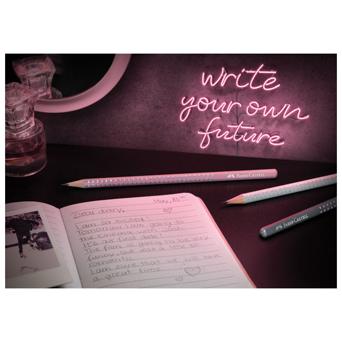 OLOVKA GRAFITNA B SPARKLE FABER CASTELL 118234 SVIJETLO ROZA