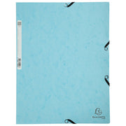 FASCIKL KLAPA S GUMICOM KARTON A4 AQUAREL EXACOMPTA 55528E PASTELNO PLAVA