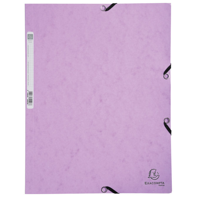 FASCIKL KLAPA S GUMICOM KARTON A4 AQUAREL EXACOMPTA 55535E PASTELNO LJUBIČASTA