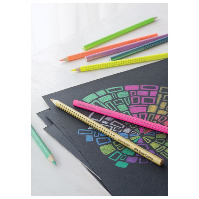 BOJE DRVENE  12BOJA GRIP 2001 (NEON PLUS METALIK PLUS PASTEL) FABER-CASTELL 201569 BLISTER