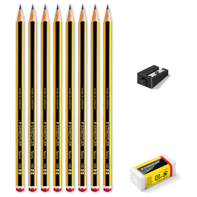 OLOVKA GRAFITNA HB NORIS PK8 PLUS GUMICA PLUS ŠILJILO GRATIS STAEDTLER 120 SBK8P1 BLISTER
