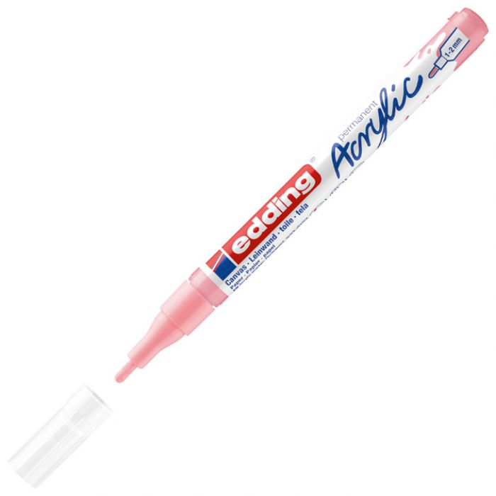 MARKER AKRILNI 1-2 MM EDDING 5300935 PRLJAVO PASTELNO ROZI