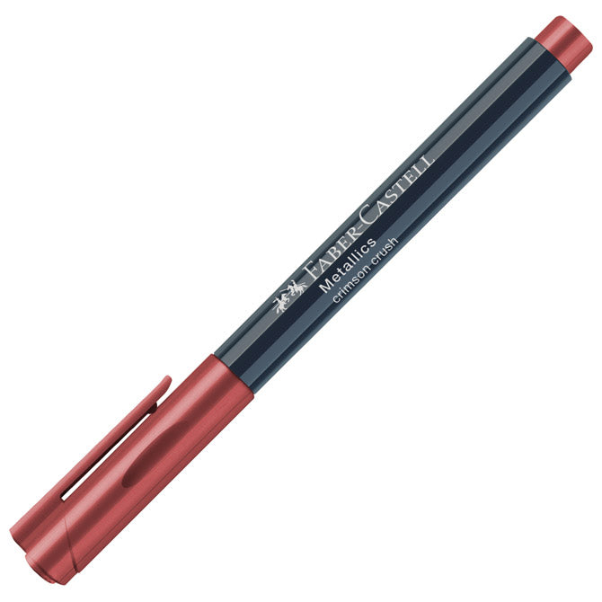Marker permanentni 1-2mm metallic faber castell 160793 kovinsko bordo