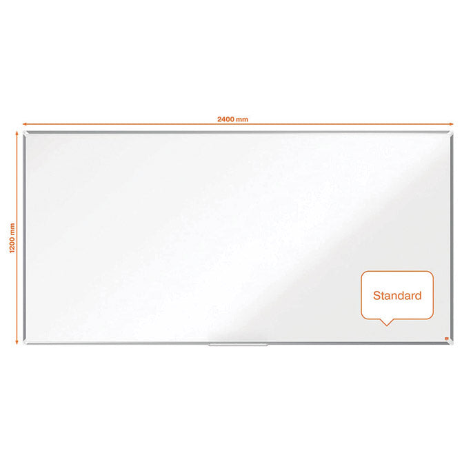 PLOČA MAGNETNA 240X120CM ALUMINIJSKI OKVIR PREMIUM PLUS STEEL NOBO 1915151 BIJELA