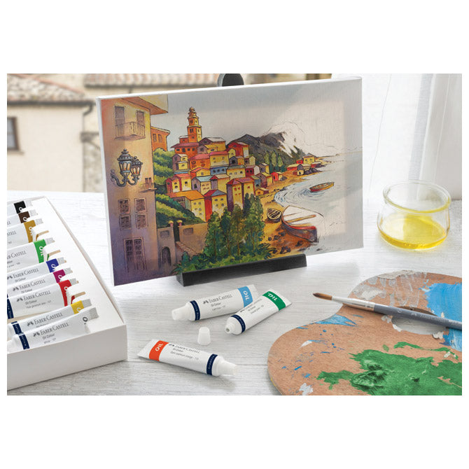 Olje v tubi 9mlx12barv faber castell 379512 blister