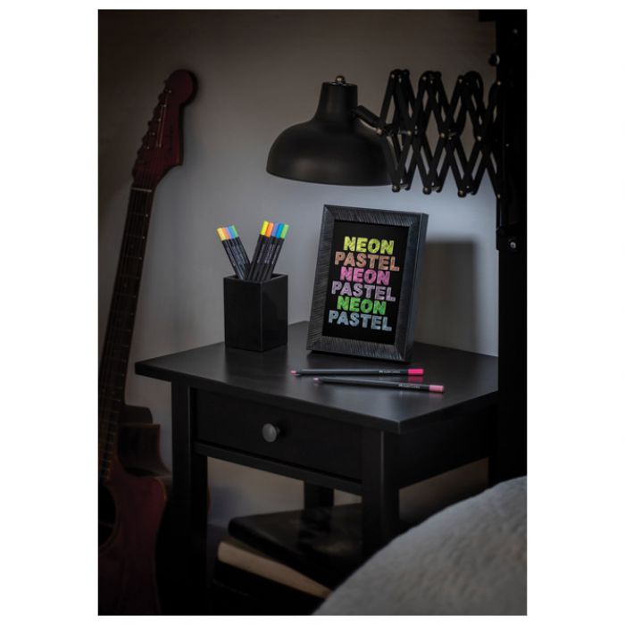 BOJE DRVENE  12BOJA TROKUTASTE BLACK EDITION NEON PLUS PASTEL FABER-CASTELL 116410 BLISTER