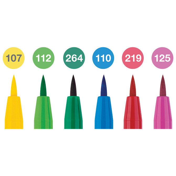 SET PITT ARTIST BRUSH B  6BOJA SPRINGTIME FABER-CASTELL 167177 BLISTER