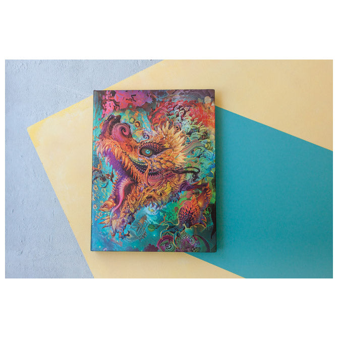 NOTES 13X18CM-MIDI CRTE  72L S GUMICOM HUMMING DRAGON PAPERBLANKS PB8181-4