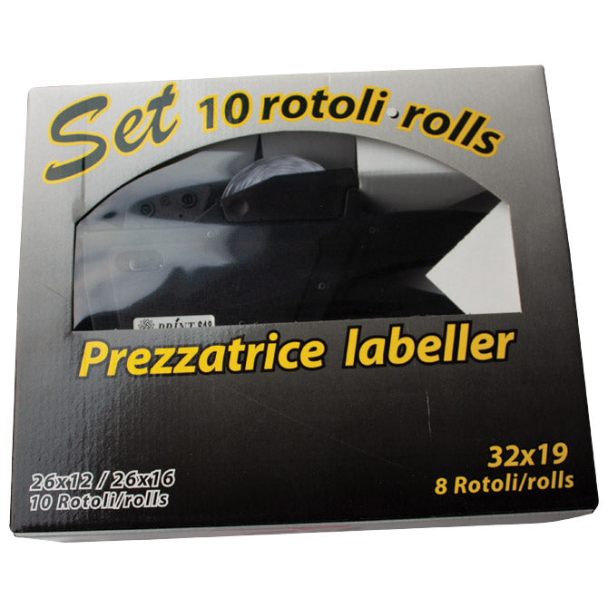 APARAT ZA LJEPLJENJE ETIKETA 26X16MM DVOREDNI (EUR, KN) PRINT 18 PRINTEX