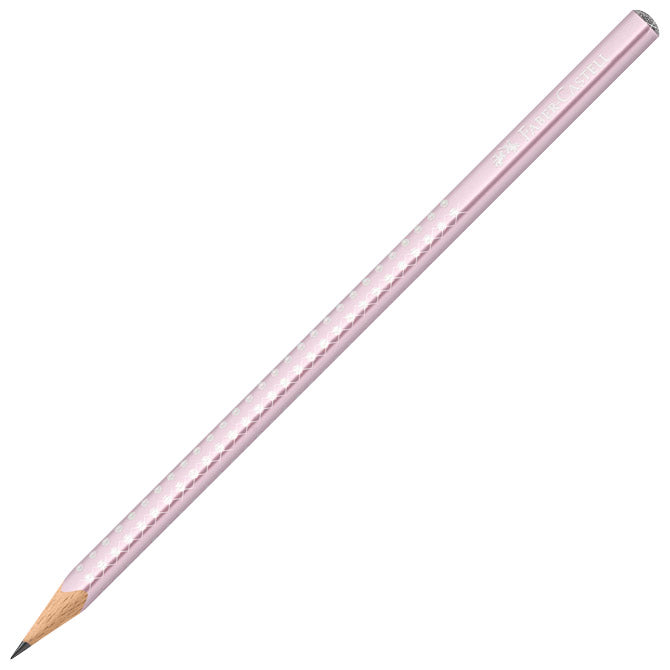 SVINČNIK GRAFITNI B SPARKLE FABER CASTELL 118261 METALIK ROZA