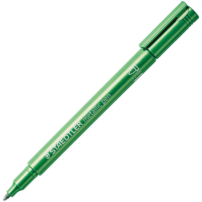 Marker nepermanentni 1-2mm metallic pen staedtler 8323-553 zeleni