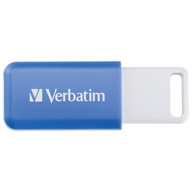 POMNILNIK USB 64GB 2.0 DATABAR VERBATIM 49455 MODRA BLISTER
