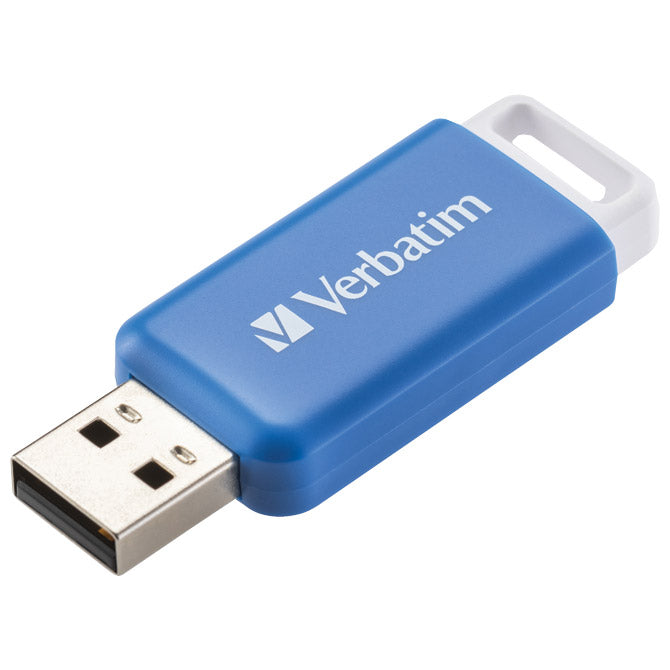 POMNILNIK USB 64GB 2.0 DATABAR VERBATIM 49455 MODRA BLISTER