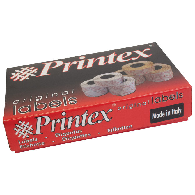ETIKETE U ROLI 29X28MM ČETVRTASTE TROREDNE PK30 PRINTEX BIJELE