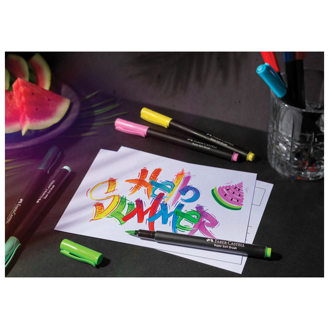 FLOMASTER BRUSHPEN 20BOJA BLACK EDITION FABER CASTELL 116452 BLISTER