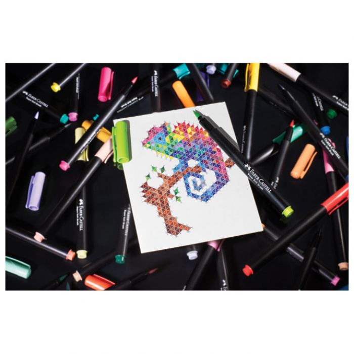 FLOMASTER BRUSHPEN  50BOJA BLACK EDITION FABER CASTELL 116454 BLISTER
