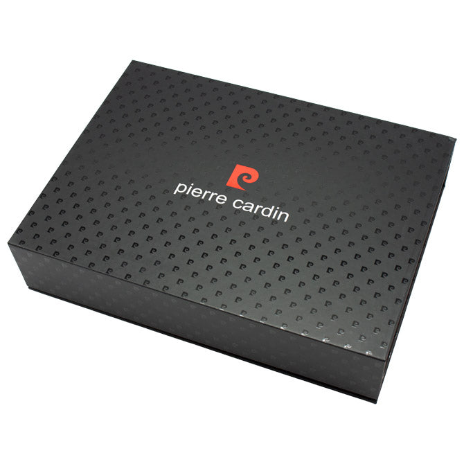 SET KOŽNI MUŠKI PIERRE CARDIN CRNI